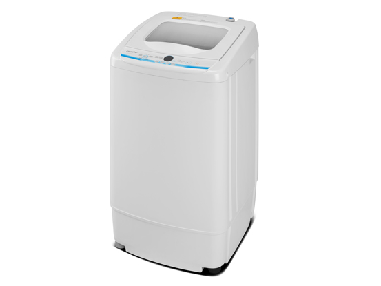 COMFEE' Portable Washing Machine, 1.0 Cu.Ft Compact Washer with LED Display, Fully Atomatic Wash Cycles, 2 Built-in Rollers, Space Saving, Ideal Laundry for RV, Dorm, Apartment, Ivory White